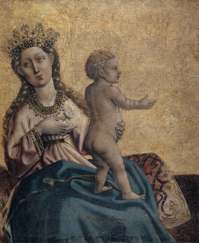 Virgin and Child, Fragment of the altar of Olsberg, so-called Madonna of Olsberg, c.1437-40 by Konrad Witz